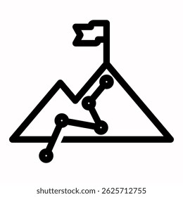 Elemento de icono de misión para diseño