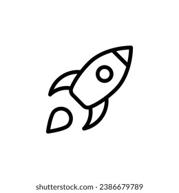 Mission icon isolate white background vector stock illustration.