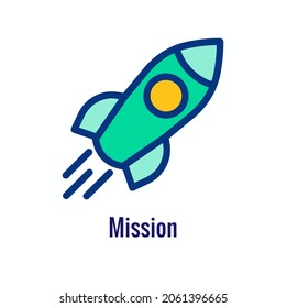 Mission icon to use with Core Values and Mission Statements