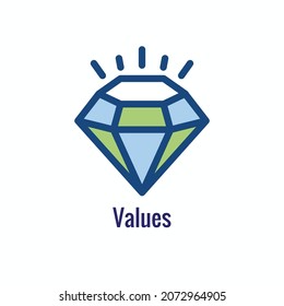 Mission icon to use with Core Values and Mission Statements