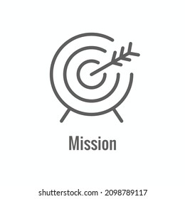 Mission icon to use with Core Values and Mission Statements