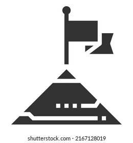 MISSION Icon Vector Business Symbol  