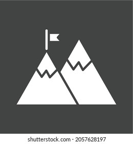 Imagen vectorial de icono de misión. También se puede usar para Fitness físico. Adecuado para aplicaciones móviles, aplicaciones web y medios impresos.