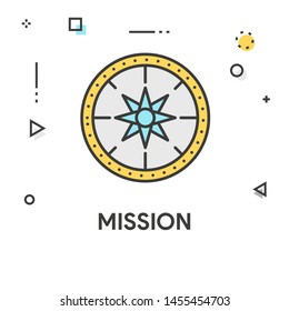 MISSION AND ILLUSTRATION ICON CONCEPT