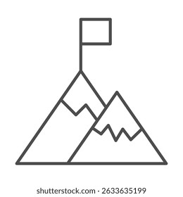 Mission line Icon Element For Design	