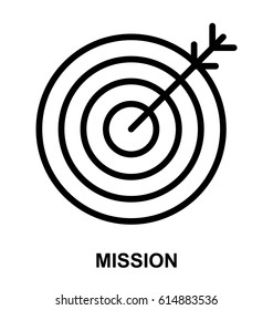 Mission Line Vector Icon