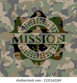 Mission on camo texture