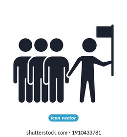 Mission Path icon. business target and goal symbol template for graphic and web design collection logo vector illustration