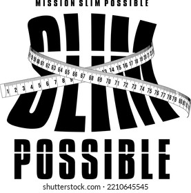 Mission Slim possible (Clip-Art) - Vektorgrafik