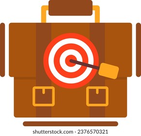 Mission Solid Flat Vector Icon Design