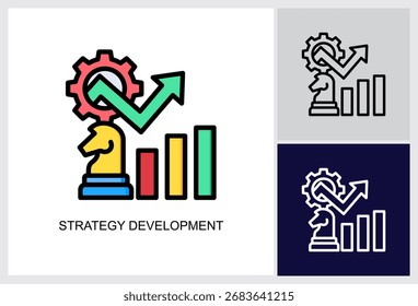 Mission Statement icon Multi Style Vector Illustration