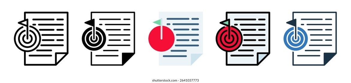 Mission Statement Icon Multiple Style
