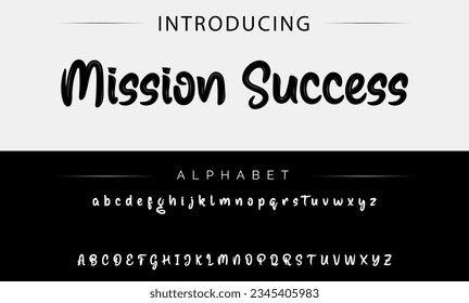 Mission Success Best Alphabet Amazing Script Signature Logotype Schrift Schriftzug handschriftlich