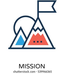 Mission Vector Icon 