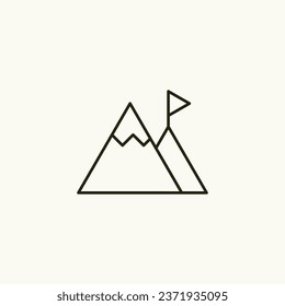 Mission and Vision icon - Strategic Goals and Objectives - Business Mission Statement - Vector Illustration for Corporate Strategy and Success