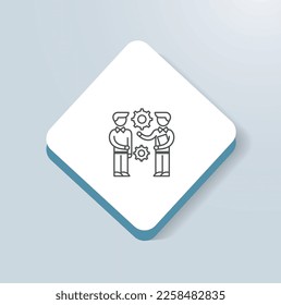 diseño vectorial de iconos de instrucciones de misión y visión