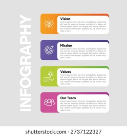Mission Vision Values Team Infographic Template