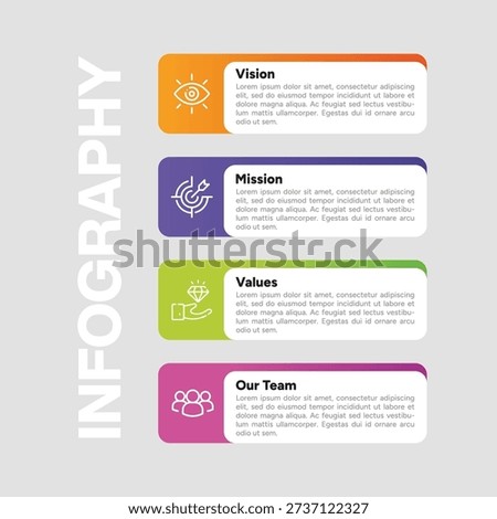 Mission Vision Values Team Infographic Template