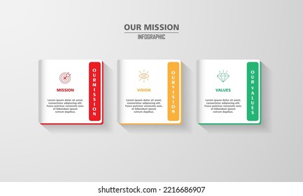  mission,vision,and values,graphic design template.with option.our mission eps10