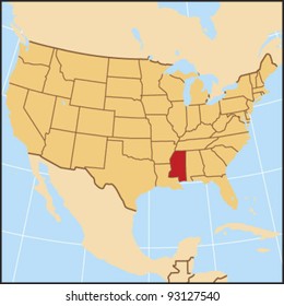 Mississippi Locate Map