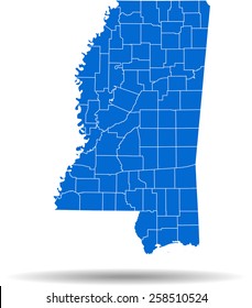 Mississippi map