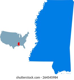 Mississippi map