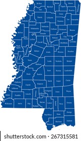 Mississippi map