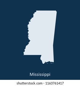 Mississippi Map Vector