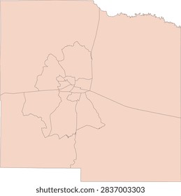Mississippi State Lafayette County vector Census Tract polygon based on Tiger 2020 Census Data