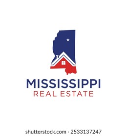 mississippi state real estate group vector design logo