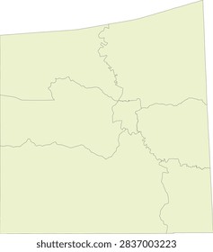 Mississippi State Wayne County vector Census Tract polygon based on Tiger 2020 Census Data