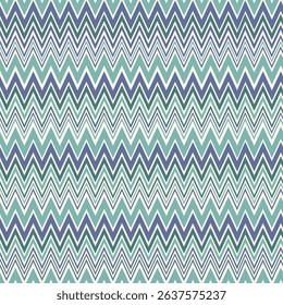 Missoni vector seamless repeat pattern with ocean coral color theme