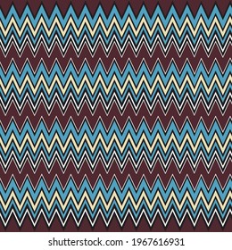 Missoni vintage textile vector seamless repeat pattern.