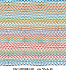 Patrón de repetición sin costuras de Vector textil vintage Missoni