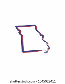 Missouri Outline Logo Icon 001