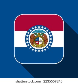 Missouri state flag. Vector illustration.