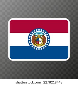 Missouri state flag. Vector illustration.