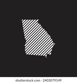 Icono del estado de Misuri. Pictograma para página web, aplicación móvil, promoción. Trazo editable.