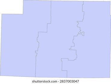 Missouri State Monroe County vector Census Tract polygon based on Tiger 2020 Census Data