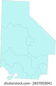 Missouri State Morgan County vector Census Tract polygon based on Tiger 2020 Census Data