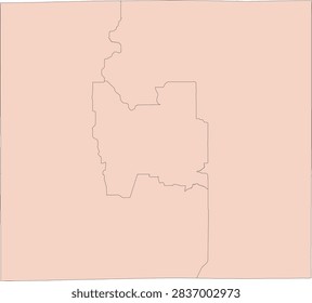 Missouri State Sullivan County vector Census Tract polygon based on Tiger 2020 Census Data