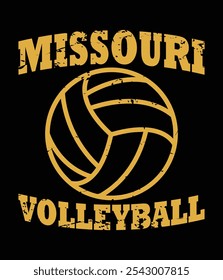 Missouri Volleyball Classic Vintage Distressed