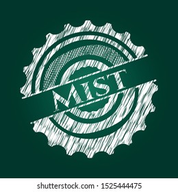 Mist with chalkboard texture. Vector Illustration. Detailed.