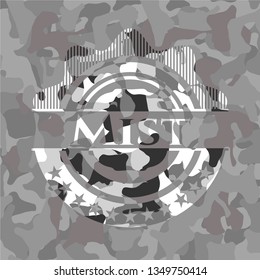 Mist on grey camo pattern