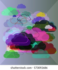 mist pattern vector