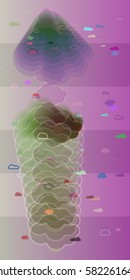 mist pattern vector