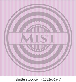 Mist realistic pink emblem