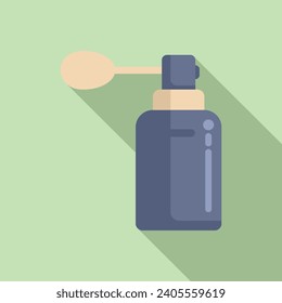 Vector plano del icono del frasco de aerosol. atomizador desodorante. Limpieza de lavado de manos
