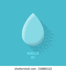 Mist Weather Icon - Vector Illustration - Infographic Element