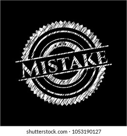    Mistake chalk emblem
